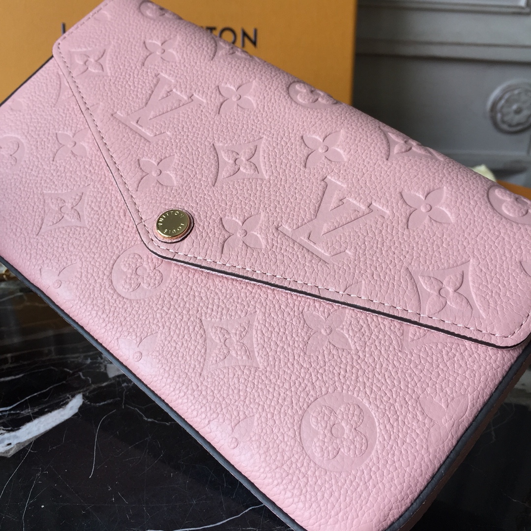 Louis Vuitton FELICIE POCHETTE Handbag Monogram Empreinte M67856 Pink